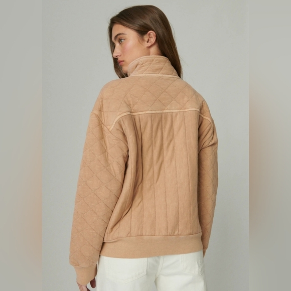 Lucky Brand Women's Quilted Zip-Up Jacket - macchiato - Picture 2 of 11